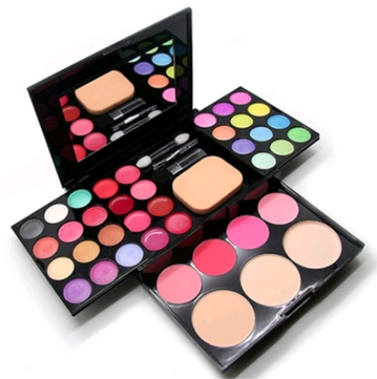 39-Color Makeup Palette: Eyeshadows, Lipsticks, Blush, Powder