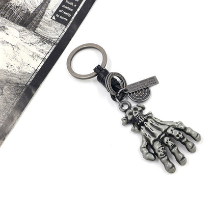 Zinc Alloy Ghost Hand Keychain