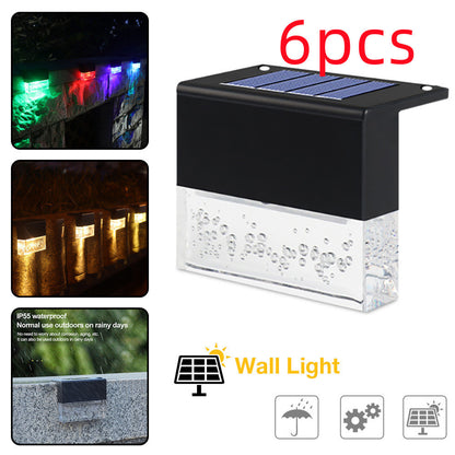 Waterproof New RGB LED Solar Fence Light