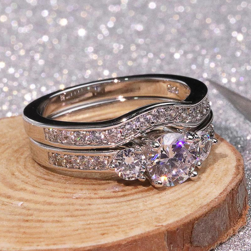 Alloy Couples Ring Gift Set