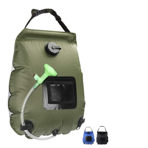 Solar-Powered Outdoor Bath Water Bag – 20L Portable Camping Shower