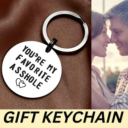 Humorous Keychain Gift for Him