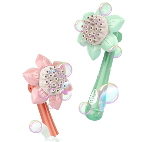 Sunflower-Shaped Electric Bubble Machine