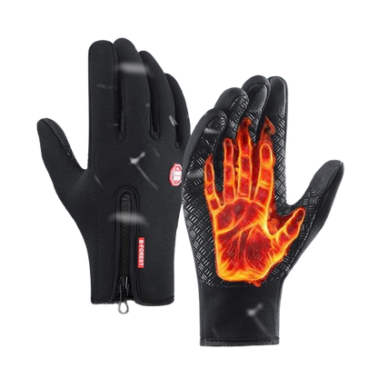 Thermal Sports Gloves – Fleece-Lined, Waterproof & Touch-Enabled
