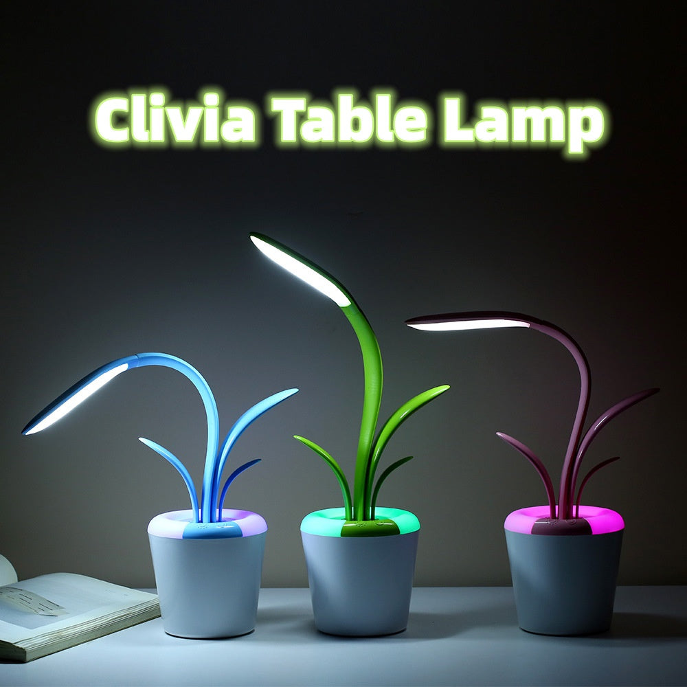 Modern Plant-Shaped LED Desk Lamp