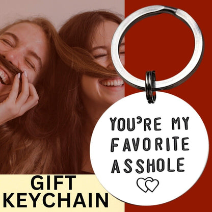 Humorous Keychain Gift for Him