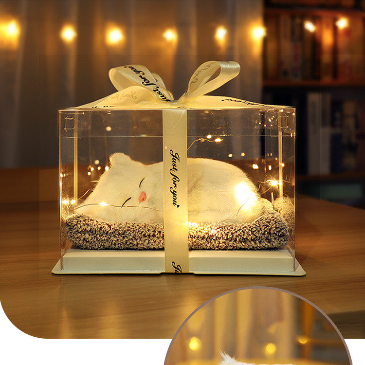 Luxury LED Glass Cat Display