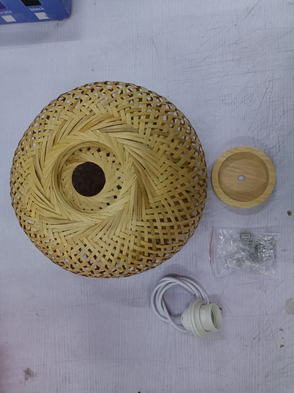 Japanese Style Bamboo Woven Chandelier