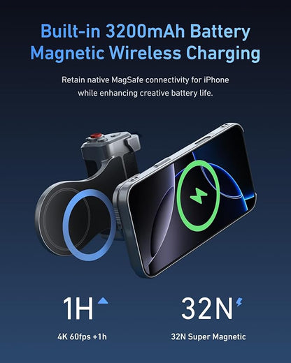 SmartGrip Pro Max – Magnetic Camera Handle & Remote