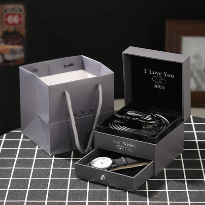 Leather Belt & Wallet Gift Set