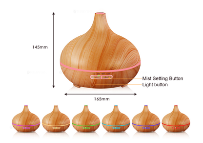 Wood Grain Ultrasonic Aroma Diffuser