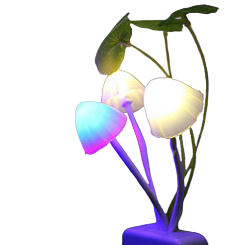 Color-Changing Mushroom LED Lamp