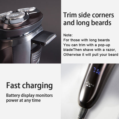 Maison Men's Rechargeable Beard Trimmer: IPX7