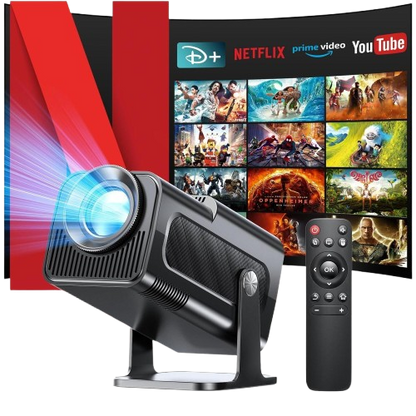 Mini Projector – 4K Compatible Bluetooth/USB/HDMI
