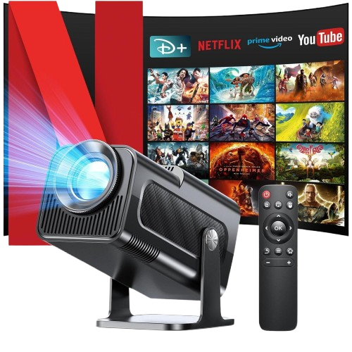 Mini Projector – 4K Compatible Bluetooth/USB/HDMI