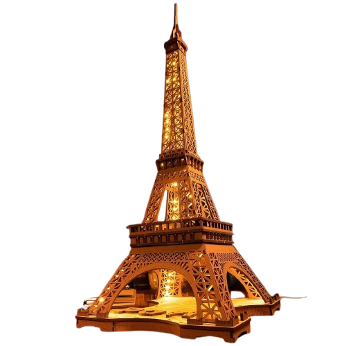 Rolife Night of the Eiffel Tower 3D Wooden Puzzle