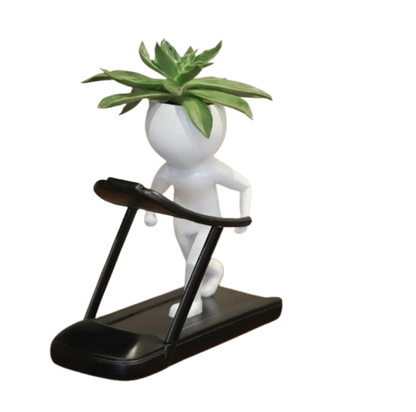 Fitness Villain Resin Plant Pot