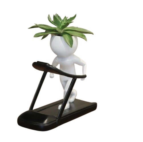 Fitness Villain Resin Plant Pot