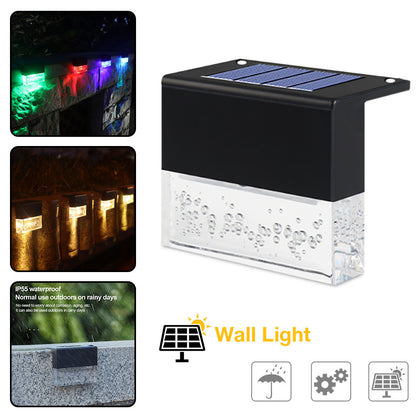 Waterproof New RGB LED Solar Fence Light