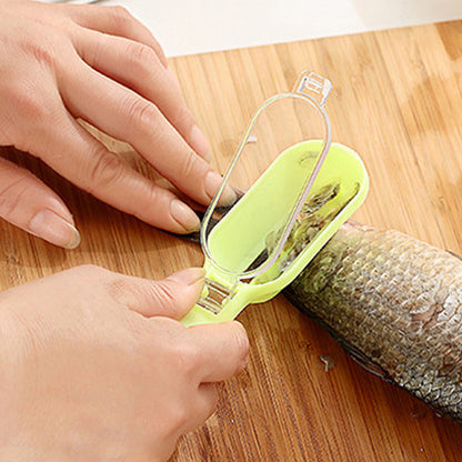 Plastic Kitchen Scale Scraper with Lid