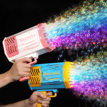 Rocket Bubble Blaster – 69-Hole Automatic Soap Bubble Machine