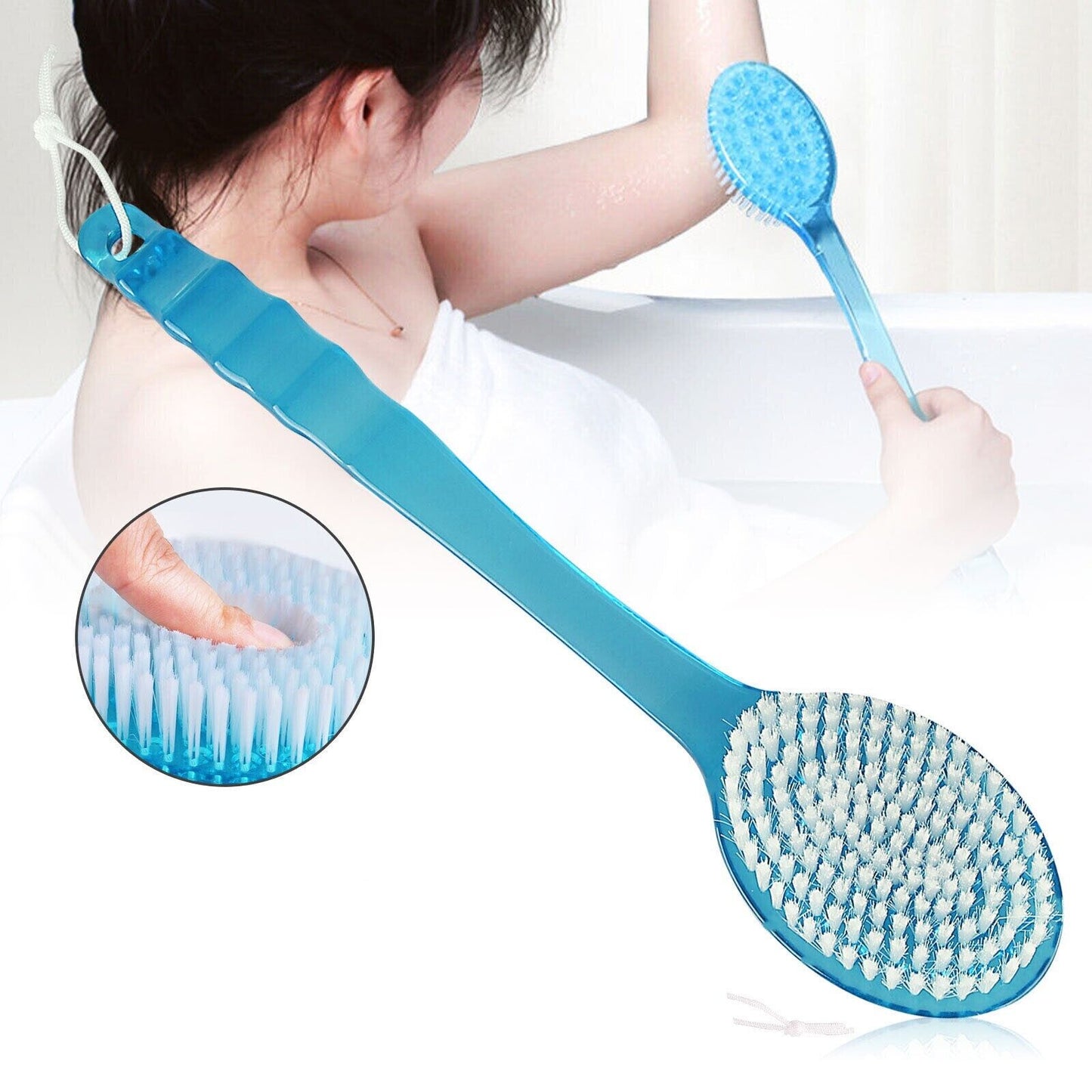 Long Handle Body Brush: Shower Exfoliation & Massage