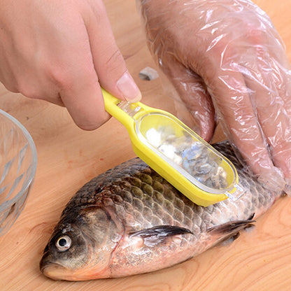 Plastic Kitchen Scale Scraper with Lid