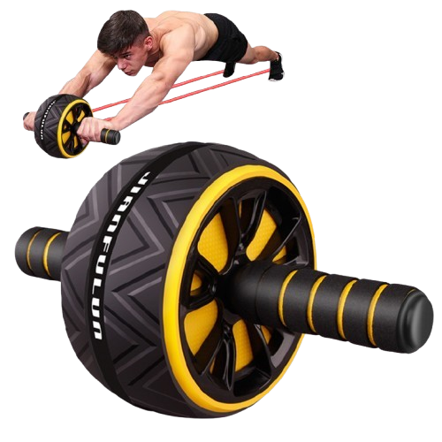 Noiseless Ab Wheel – Strengthen Abs & Burn Fat