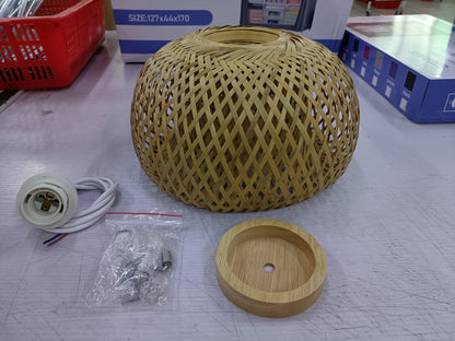 Japanese Style Bamboo Woven Chandelier