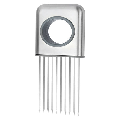 Stainless Steel Onion Holder & Meat Tenderizer – Multi-Purpose Kitchen Tool