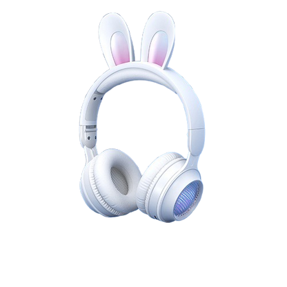Cute & Bright Rabbit Ear Wireless Headphones
