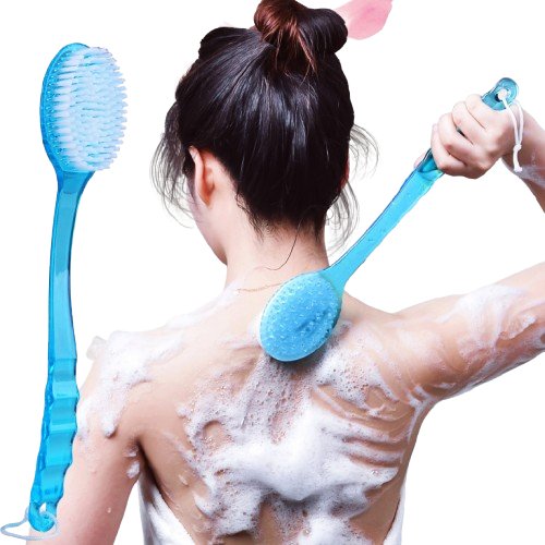 Long-Handle Soft Bristle Bath Brush