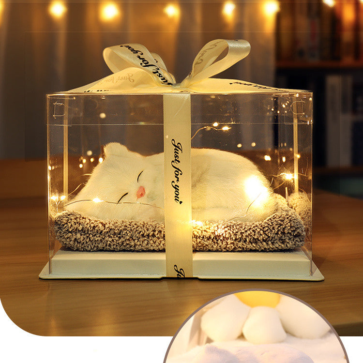 Luxury LED Glass Cat Display